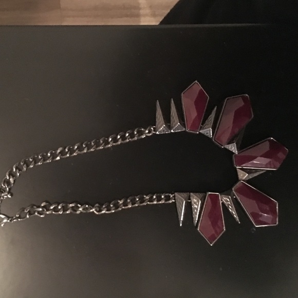 purple and gray stud necklace - Picture 1 of 1